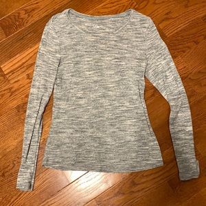Light grey heather long sleeve t-shirt